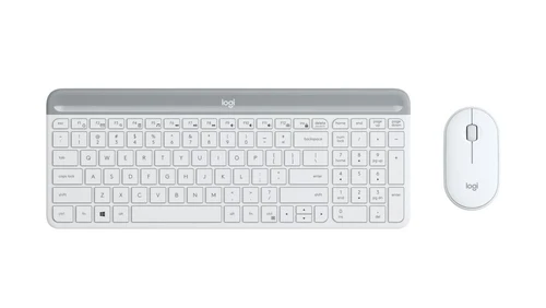 Logitech MK470 超薄無線鍵盤滑鼠組合（美式英文 / 白色）