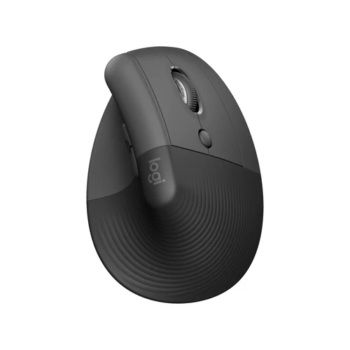 Logitech LIFT 人體工學垂直滑鼠（石墨灰）