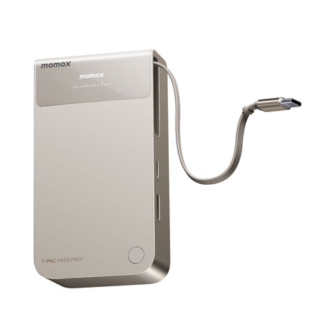 1-Pac Pass Pro⁺ 10000mAh 3合1 內建伸縮充電線混合 GaN 流動電源 (45W)