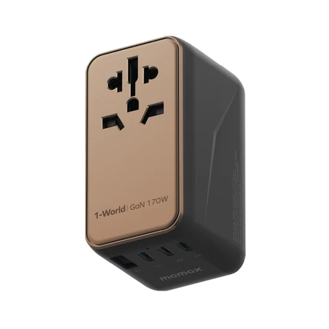 1-World 170W GaN 四接口旅行充電插座
